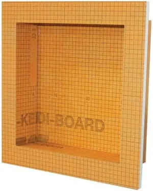 Schluter KERDI-BOARD-SN Shower Niche - Waterproof and Ready-to-Tile, Easy Installation - 12" x 12" - KB12SN305305AF