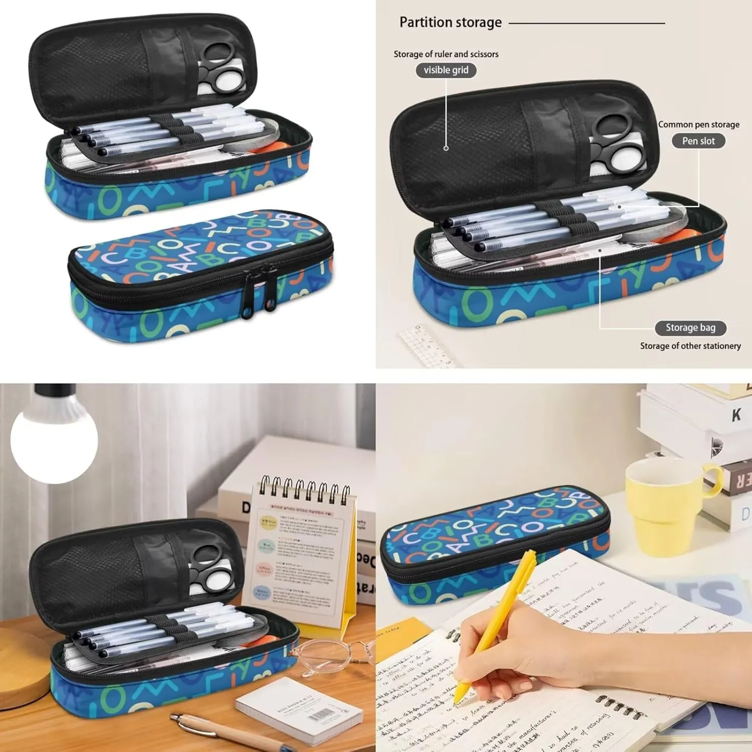 School Backpacks Alphabet Backpack with Lunch Bag and Pencil Case Lightweight and School Bag Set for 6 Years Old Girls Reusable Thermal Lunch Container