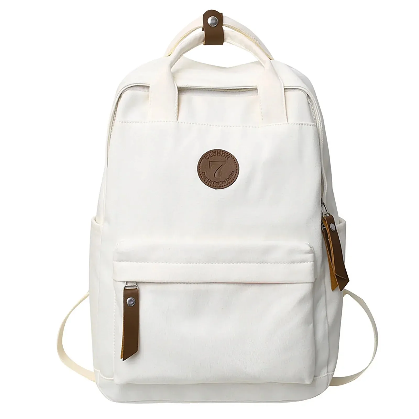 School Backpacks Solid Color Fashion Large Capacity Outdoor Leisure Bag Back To School Backpack Shopping