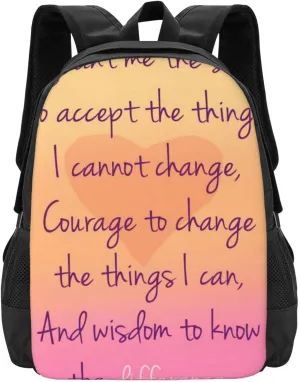 Serenityprayer Lightweight Packable Backpack Travel Casual Hiking Daypack Foldable Backpack For Men Women