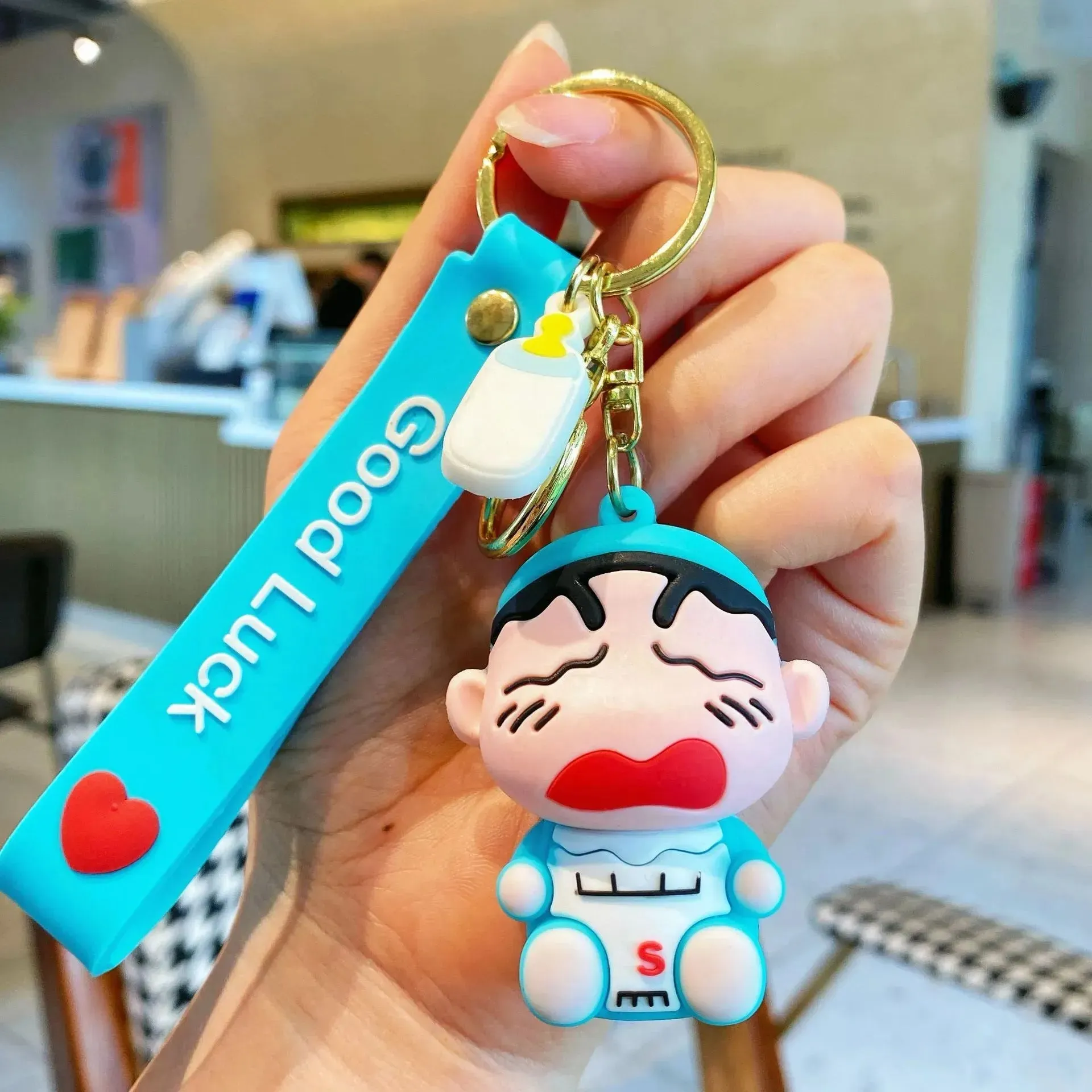 Shinchan Adventures Silicone Keychain