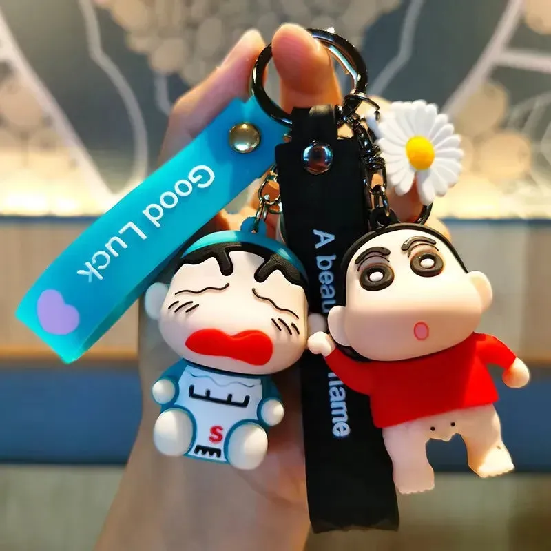 Shinchan Adventures Silicone Keychain