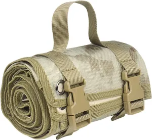 Shooting Mats Prone Padded Waterproof, Roll Up Shooting Mat Prone Rifle Shooter Mats Tactical Shooting Blanket Mat for Range Shooting Hunting (Ruins Camouflage)