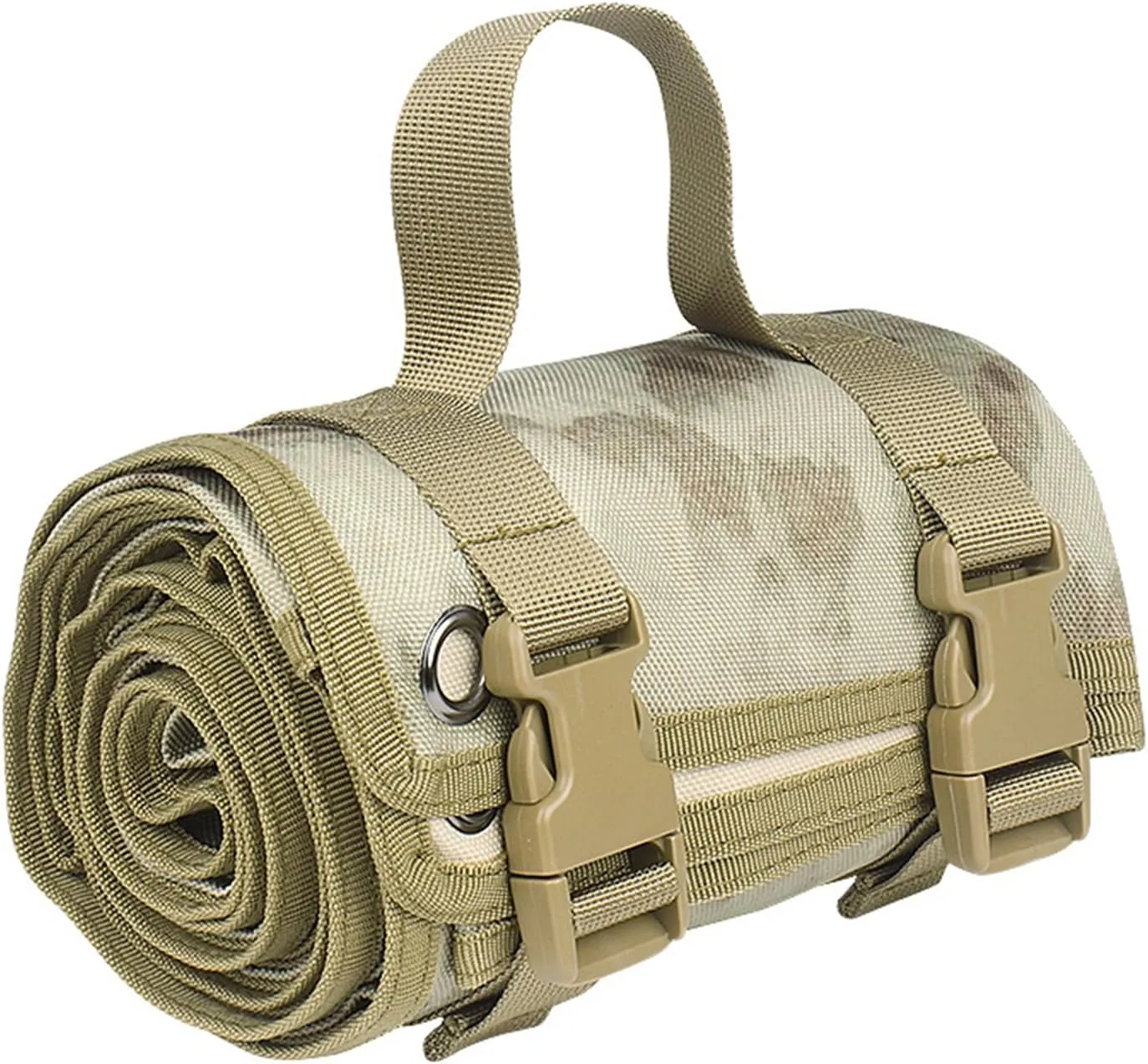 Shooting Mats Prone Padded Waterproof, Roll Up Shooting Mat Prone Rifle Shooter Mats Tactical Shooting Blanket Mat for Range Shooting Hunting (Ruins Camouflage)
