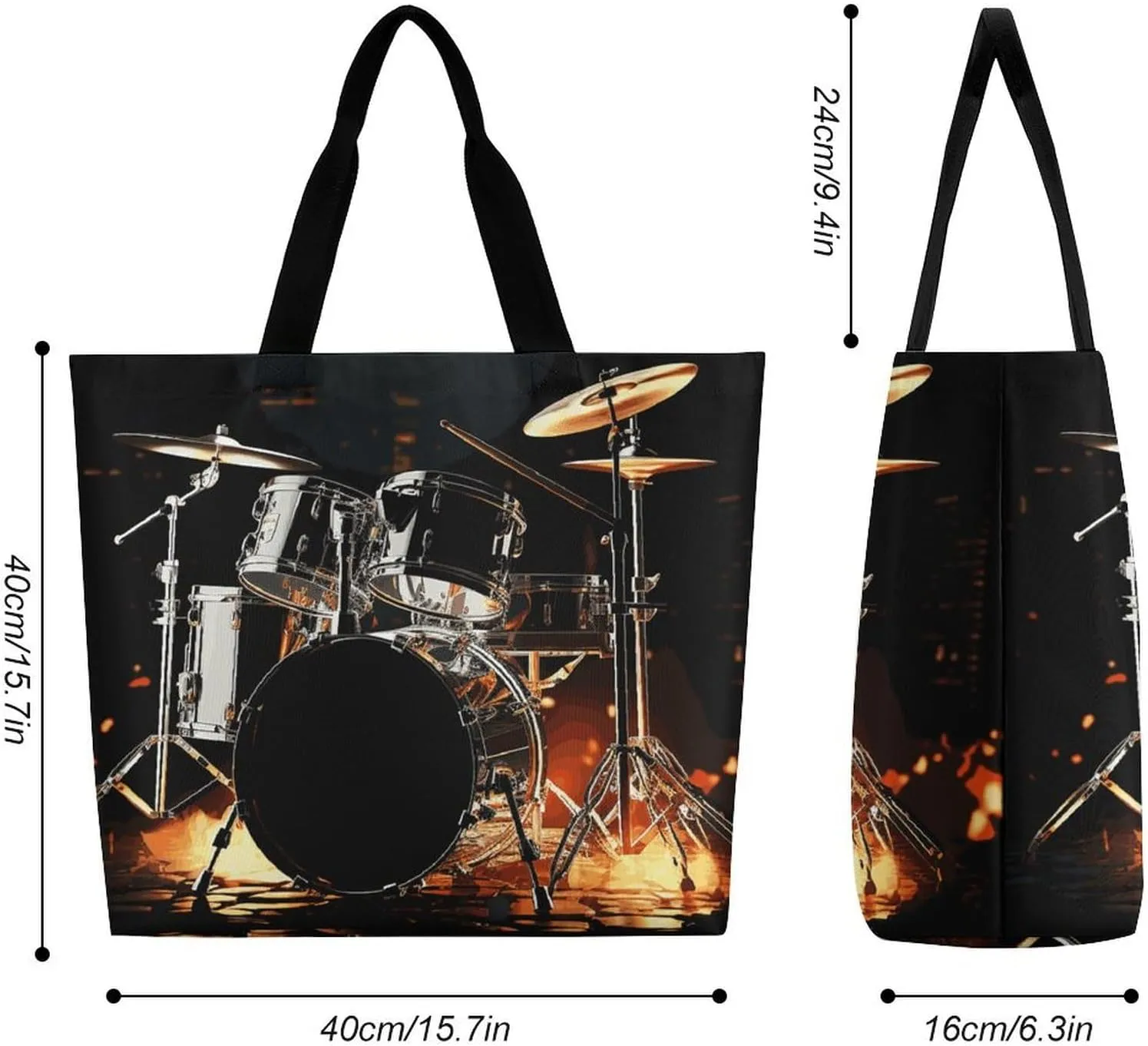 Shopping Bag for Women, Steampunk Clock Tote Bag, Large Capacity Shoulder Bags for Groceries Travel