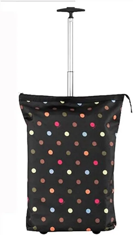Shopping Cart Folding Shopping Cart Portable Tug Bag Shopping Trolley Storage Bag Luggage Cart Bag for Groceries, Shopping, Laundry Utility Cart