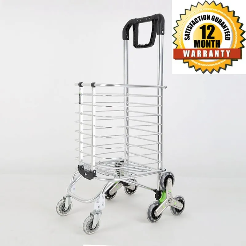 Shopping Cart Shopping Trolley 8 Wheels For Stairs
