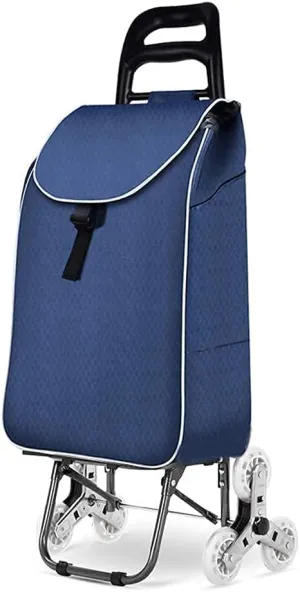 Shopping Trolley,Multi-Function Kitchen Storage Utility-Carts Grocery Shopping Cart/Climbing Travel Luggage Foldable Portable Elderly Walking Assist Ca