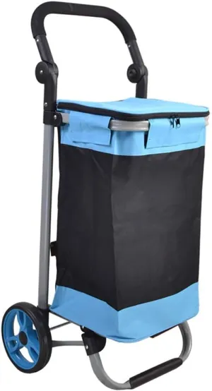 Shopping Trolley,Multi-Function Kitchen Storage Utility-Carts Shopping Grocery Go Out Small Cart/Portable Large Capacity Elderly Walking Assist