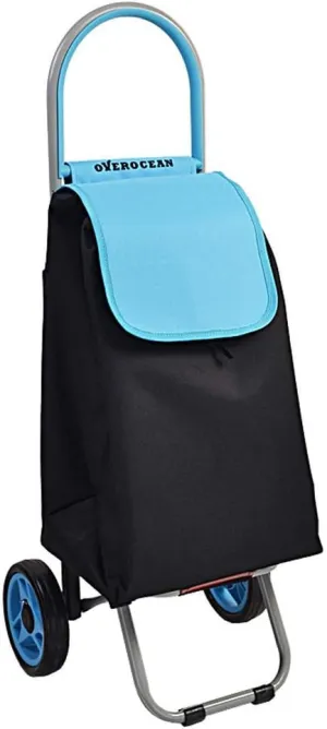 Shopping Trolley,Shopping Trolley on Wheels Multi Function s,Kitchen Storage Utility-Carts Luggage Grocery Aluminum Foldable, Portable Elderly Walking Assist Carts
