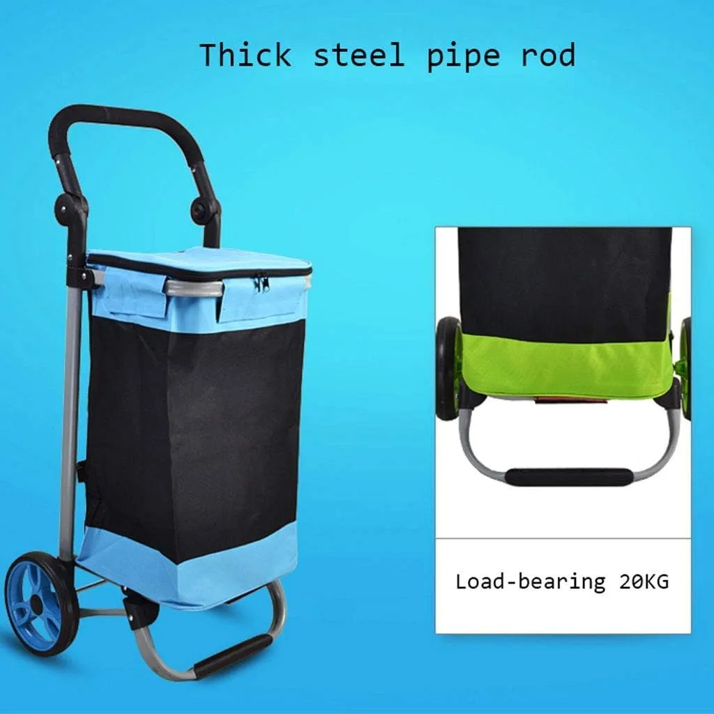 Shopping Trolley,Shopping Trolley Steel Tube 17Cm Beawheel Shopping Square Grocery Small Grocery Cart/Multicolor