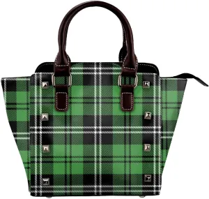 Shoulder Bag for Women Tote Bag Shoulder Bag Handbag PU Leather Studded Satchel Bag with Pockets