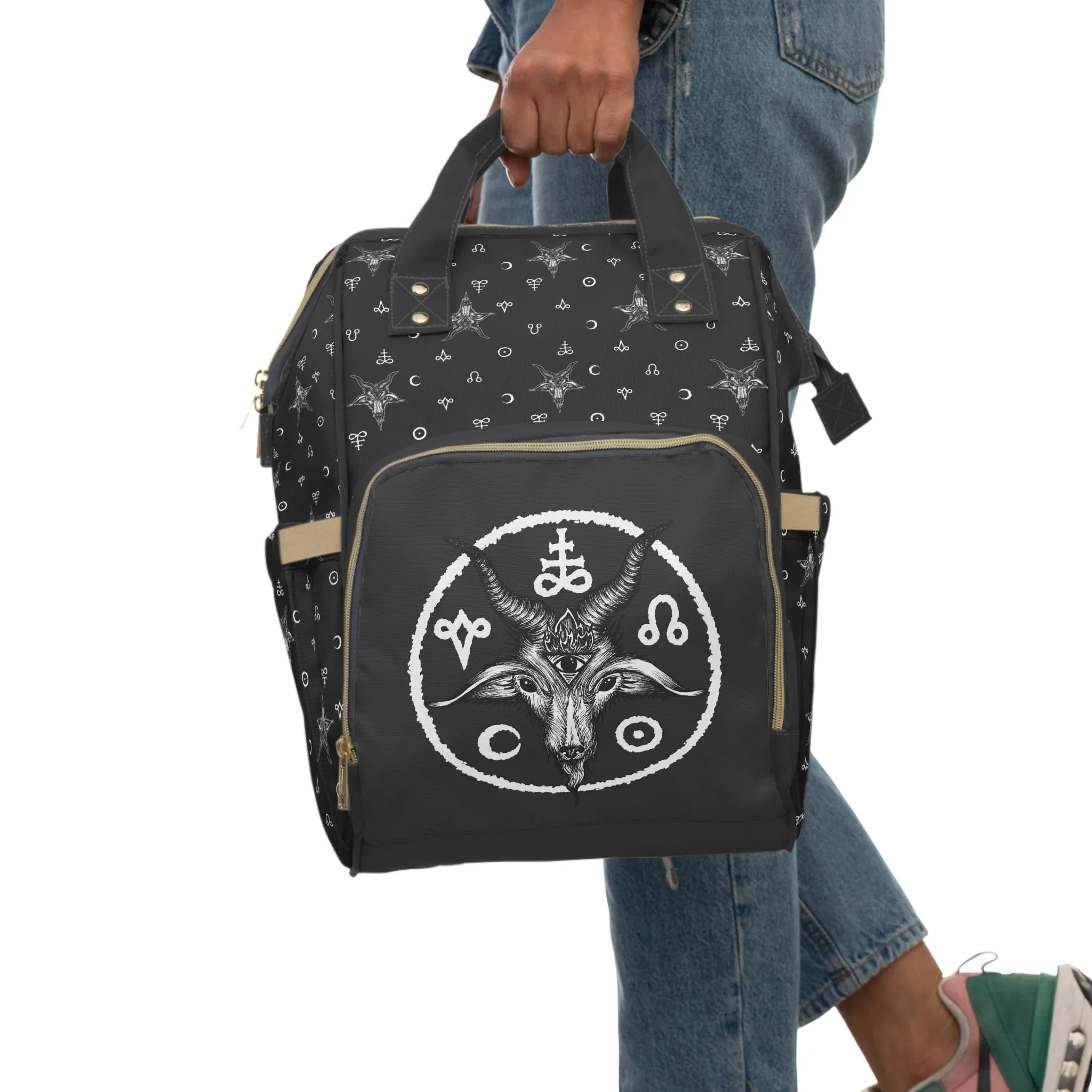 Sigil of Baphomet Multifunctional Diaper Backpack