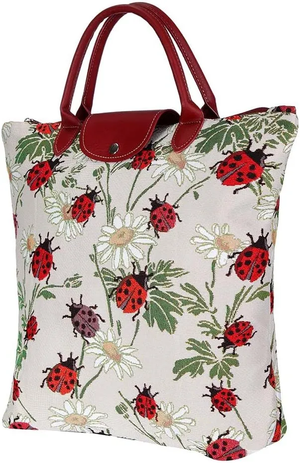 Signare Tapestry Foldable Tote Bag Reusable Shopping Bag Grocery Bag