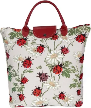 Signare Tapestry Foldable Tote Bag Reusable Shopping Bag Grocery Bag