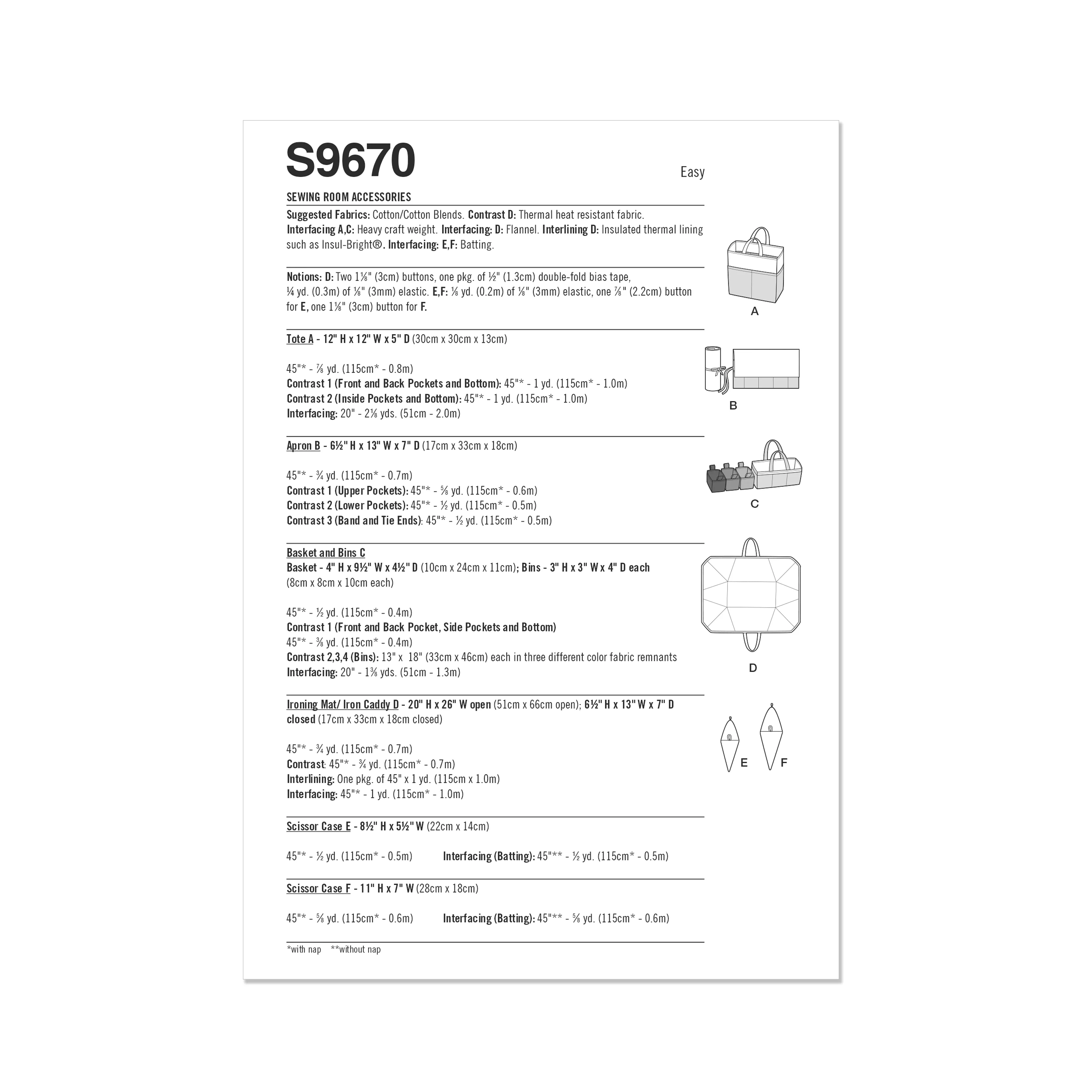 Simplicity Pattern S9670 Tote
