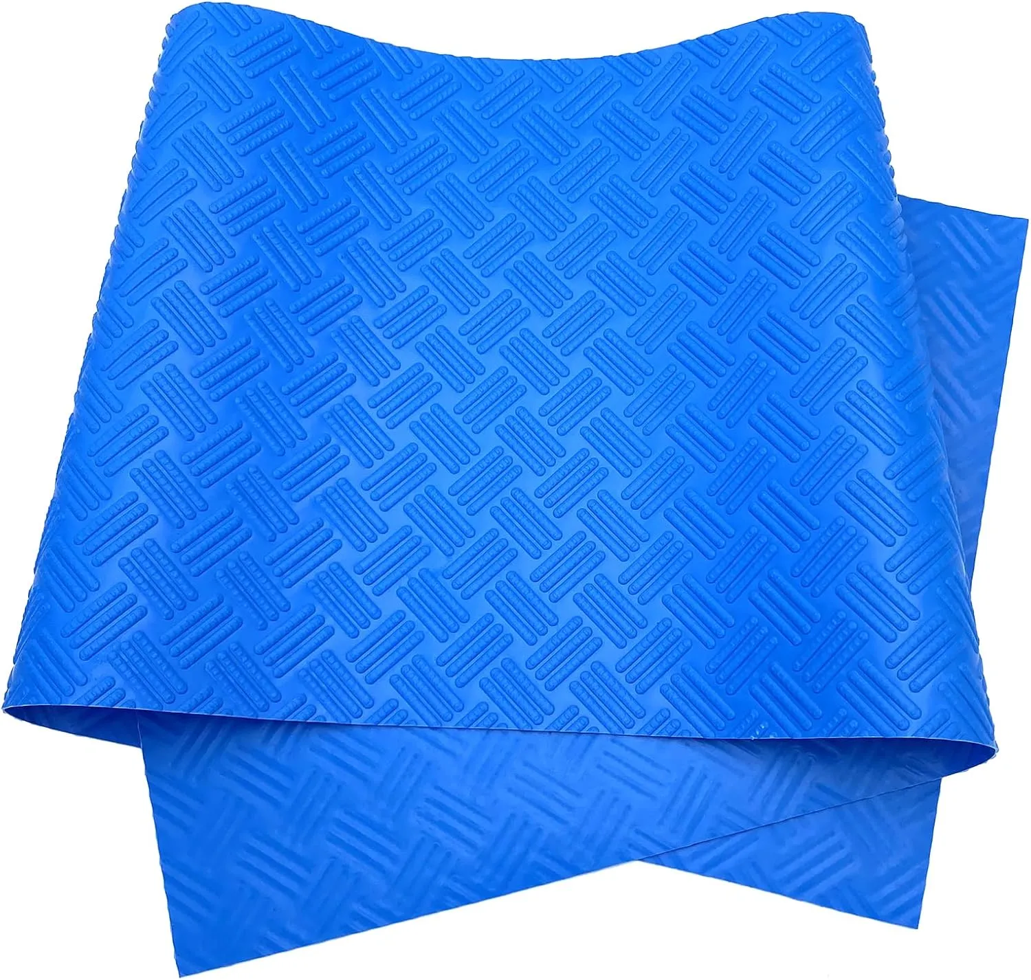 SKARUMMER Swimming Pool Ladder Mat - Protective Pool Ladder Pad Step Mat with Non-Slip Texture, Blue Medium Blue Medium Pool Step Mat, Pool Liner Protection Mat (36 X 36 inch)