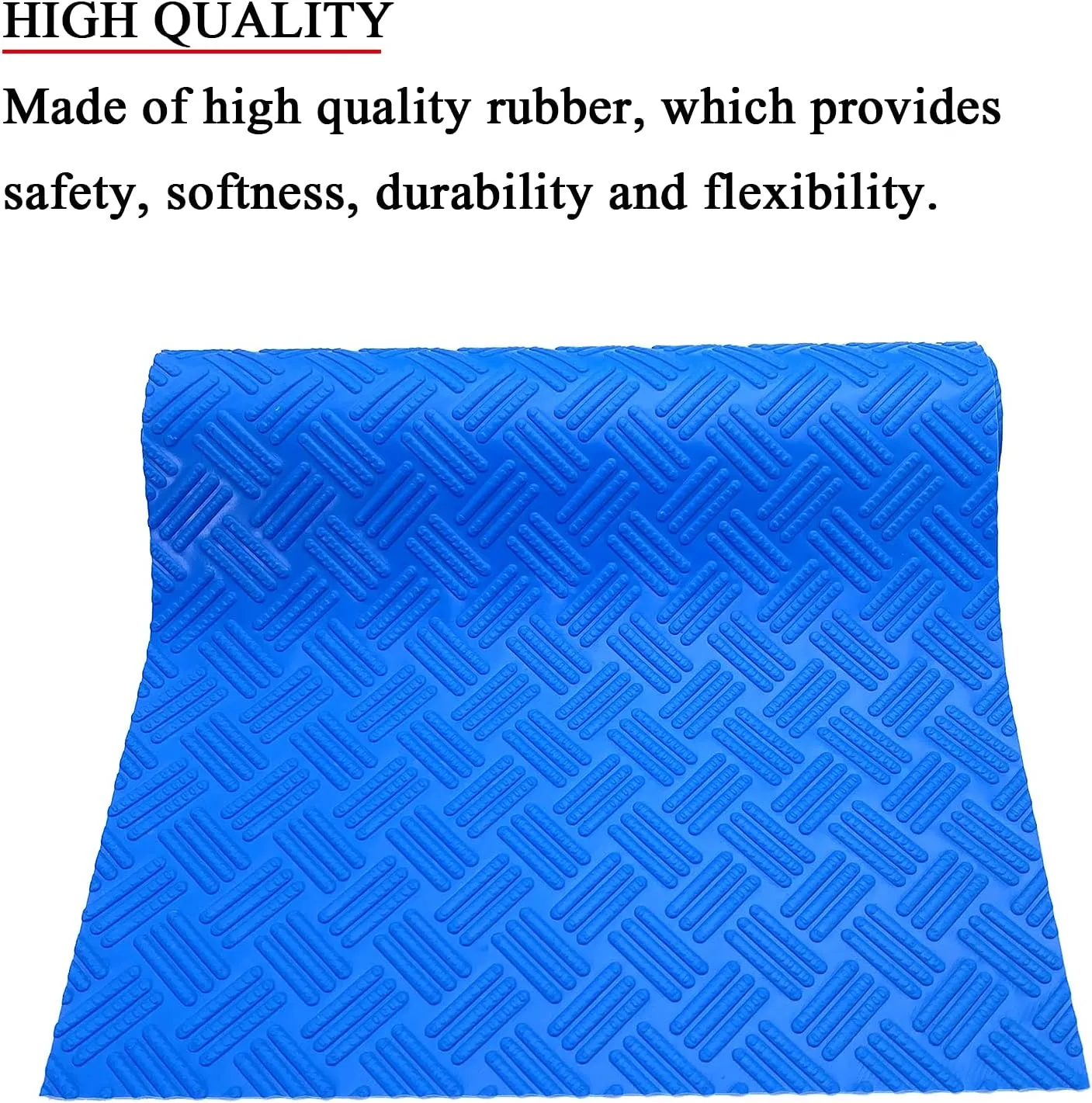 SKARUMMER Swimming Pool Ladder Mat - Protective Pool Ladder Pad Step Mat with Non-Slip Texture, Blue Medium Blue Medium Pool Step Mat, Pool Liner Protection Mat (36 X 36 inch)