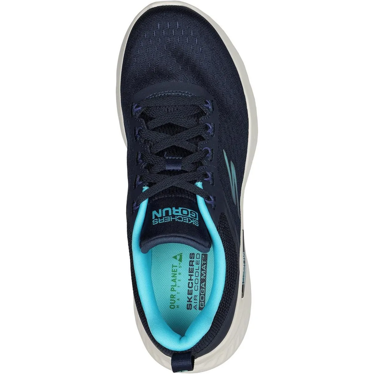 Skechers Performance GO RUN Lite Trainers Navy/Aqua