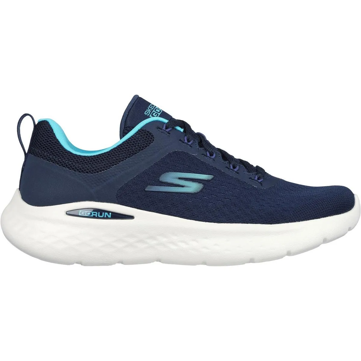 Skechers Performance GO RUN Lite Trainers Navy/Aqua