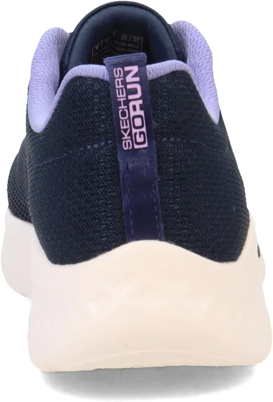 Skechers Women's GO Run LITE-Quick Stride Sneaker, Navy/Lavender, 9