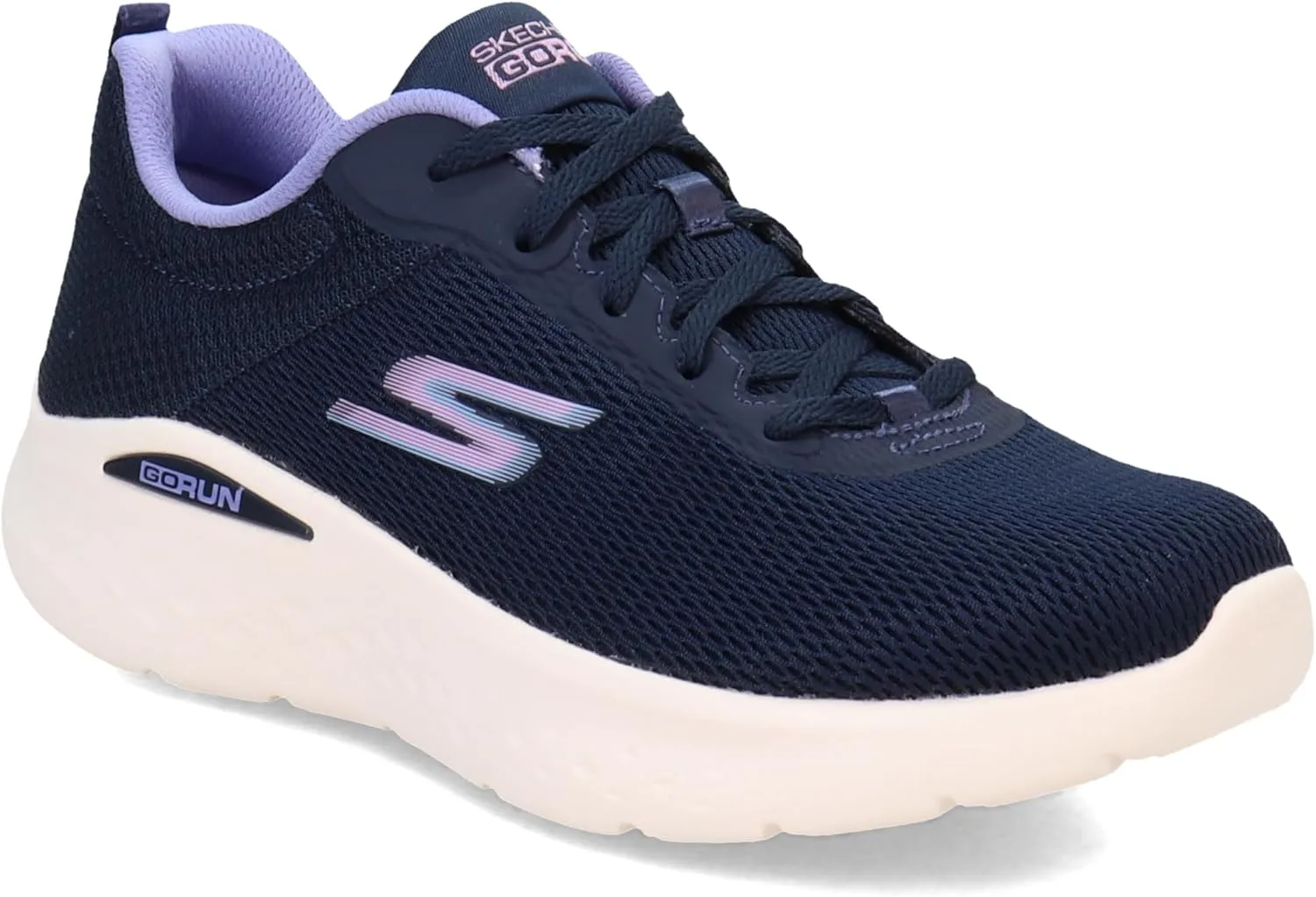 Skechers Women's GO Run LITE-Quick Stride Sneaker, Navy/Lavender, 9
