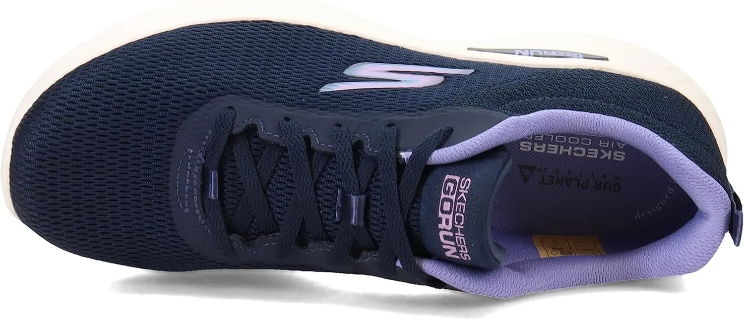 Skechers Women's GO Run LITE-Quick Stride Sneaker, Navy/Lavender, 9