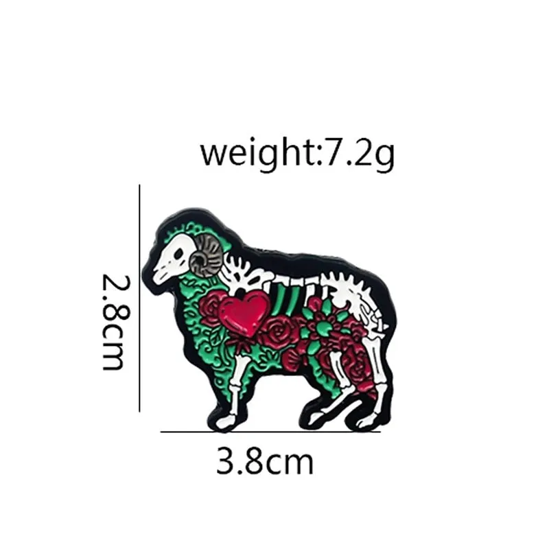Skeleton Love Pins