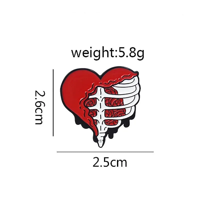 Skeleton Love Pins
