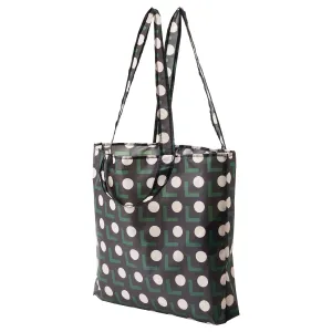 SKYNKE Carrier bag, black/beige dot pattern, 45x36 cm, 60534293
