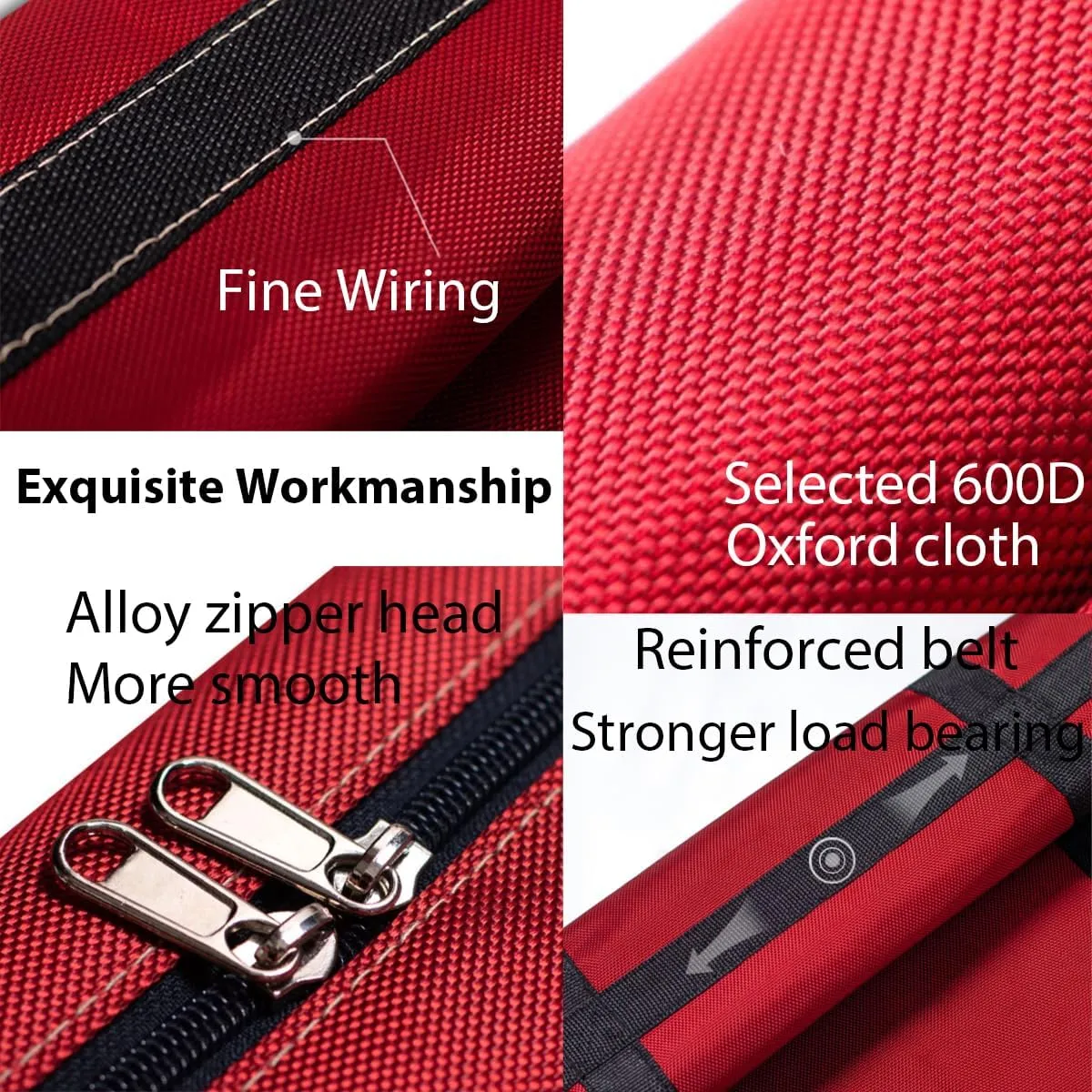 Small Christmas Tree Storage Bag 4Ft/5Ft Heavy Duty Reusable 600D Oxford Fabric Waterproof Dustproof Xmas Tree Bag/Container/Holder for Short Artificial Christmas Tree(39" X 12" X 24") Red