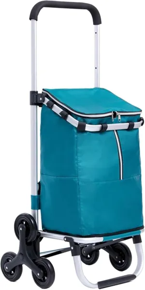 Small Foldable Shopping cart for Grocery Store, Lightweight Foldable Design with Wheels, Portable Compact Trolley (Purple)