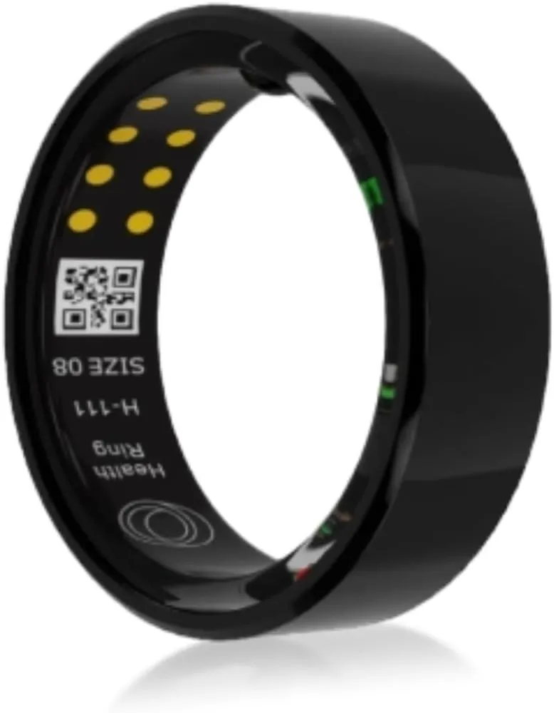 Smart Ring Health Tracker for Men & Women, Waterproof Fitness Sleep Heart Rate Blood Oxygen Tracker Ring, Bluetooth Fitness Tracker Ring Pedometer with APP for Daily Use