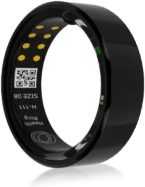 Smart Ring Health Tracker for Men & Women, Waterproof Fitness Sleep Heart Rate Blood Oxygen Tracker Ring, Bluetooth Fitness Tracker Ring Pedometer with APP for Daily Use