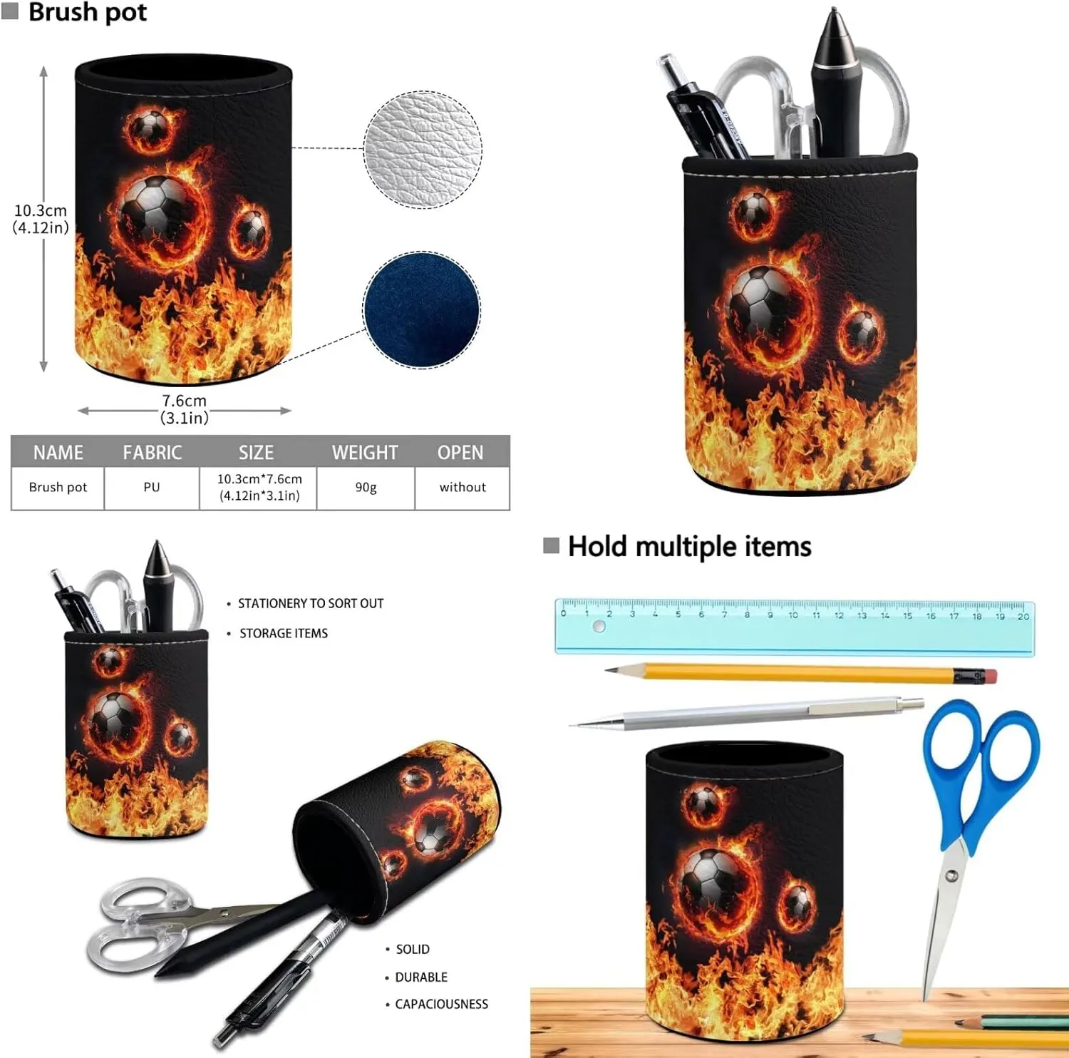 Soccer Backpack for Boys Kids Backpack with Lunch Box Water Bottle Holder and Pen Holder 4 in 1 Cool Bookbag Set for School Teens 17 inch Sturdy School Bag with Side Pocket for Elementary Boys