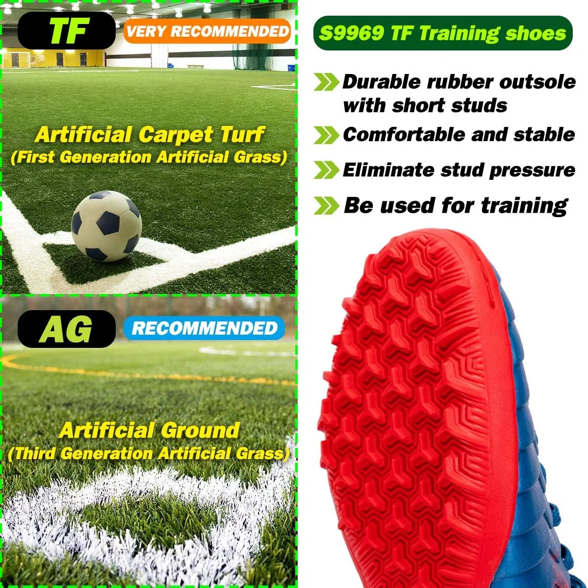 Soccer Shoes Kids Boys FG Cleats/TF Professional Training Girls Football Shoes