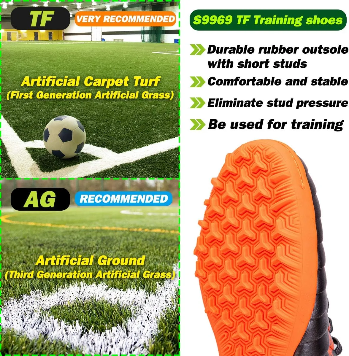 Soccer Shoes Kids Boys FG Cleats/TF Professional Training Girls Football Shoes