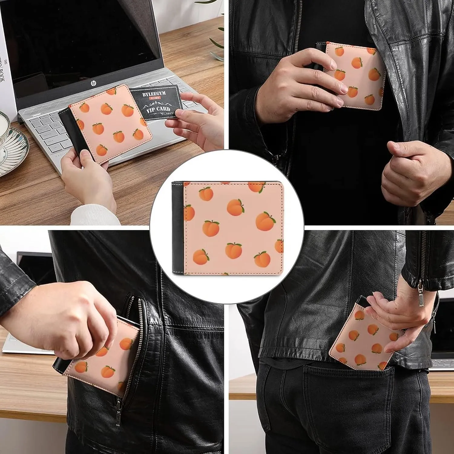 Soft PU Leather Bifold Wallet, Coin Purse Credit Pass Case, Durable Card-Holder Slim Billfold for Men Woman Money Storage