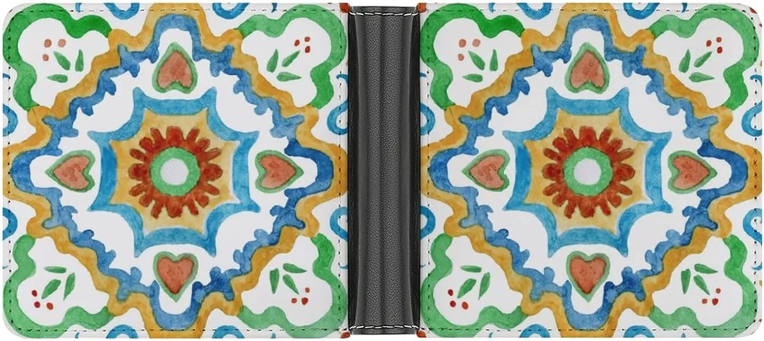 Soft PU Leather Bifold Wallet, Coin Purse Credit Pass Case, Durable Card-Holder Slim Billfold for Men Woman Money Storage
