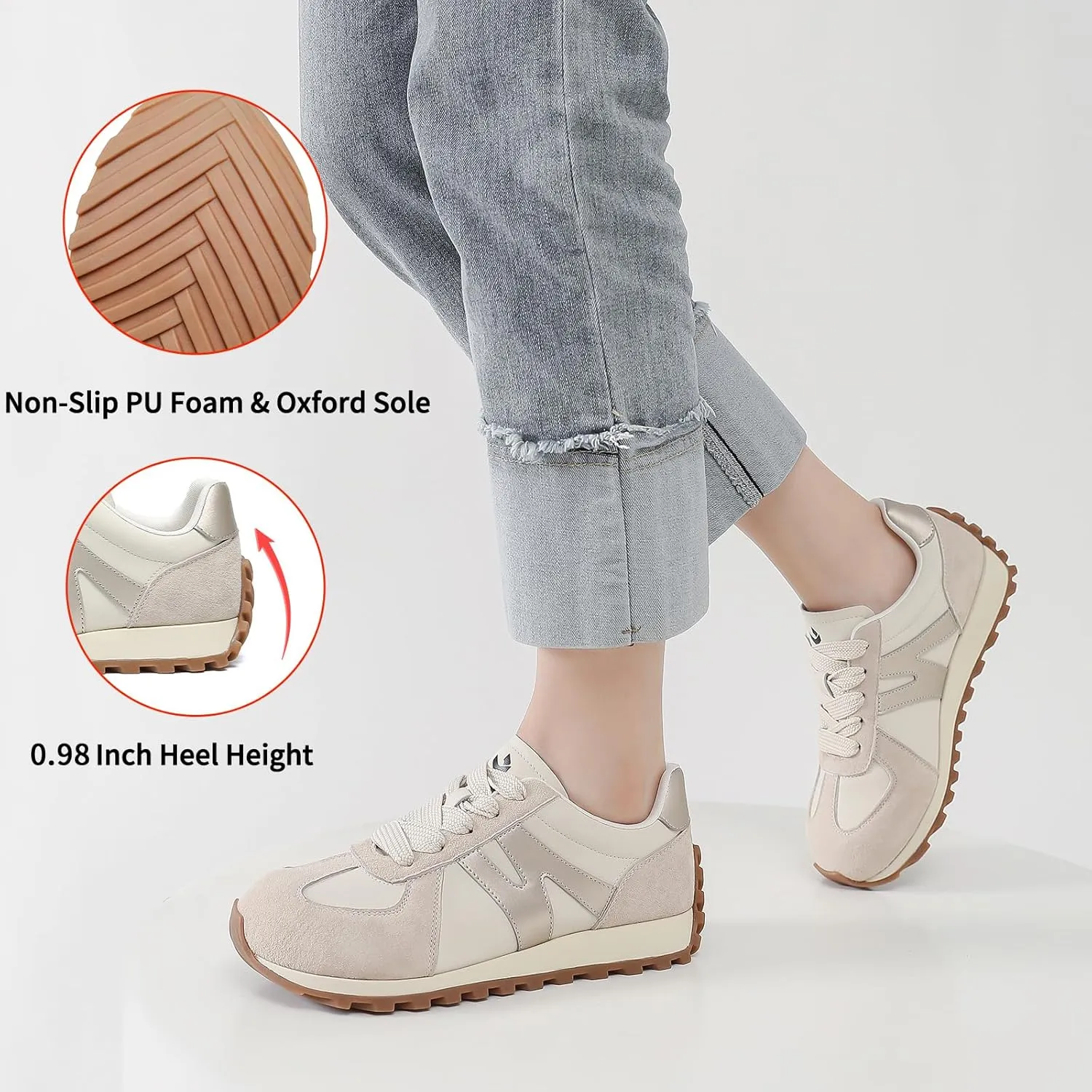 somiliss Wide Toe Box Shoes for Women Mircrofiber Leather Suede Patchwork Non-Slip Casual Walking Shoes Comfortable Gym Tennis Running Shoes Workout Womens Fashion Sneakers