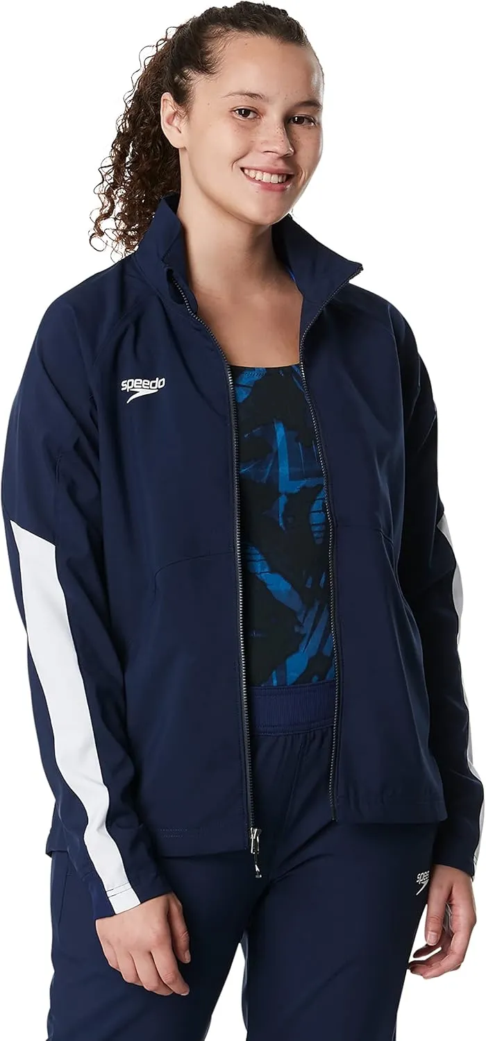 Speedo Women's Jacket Full Zip Tech Team Warm Up