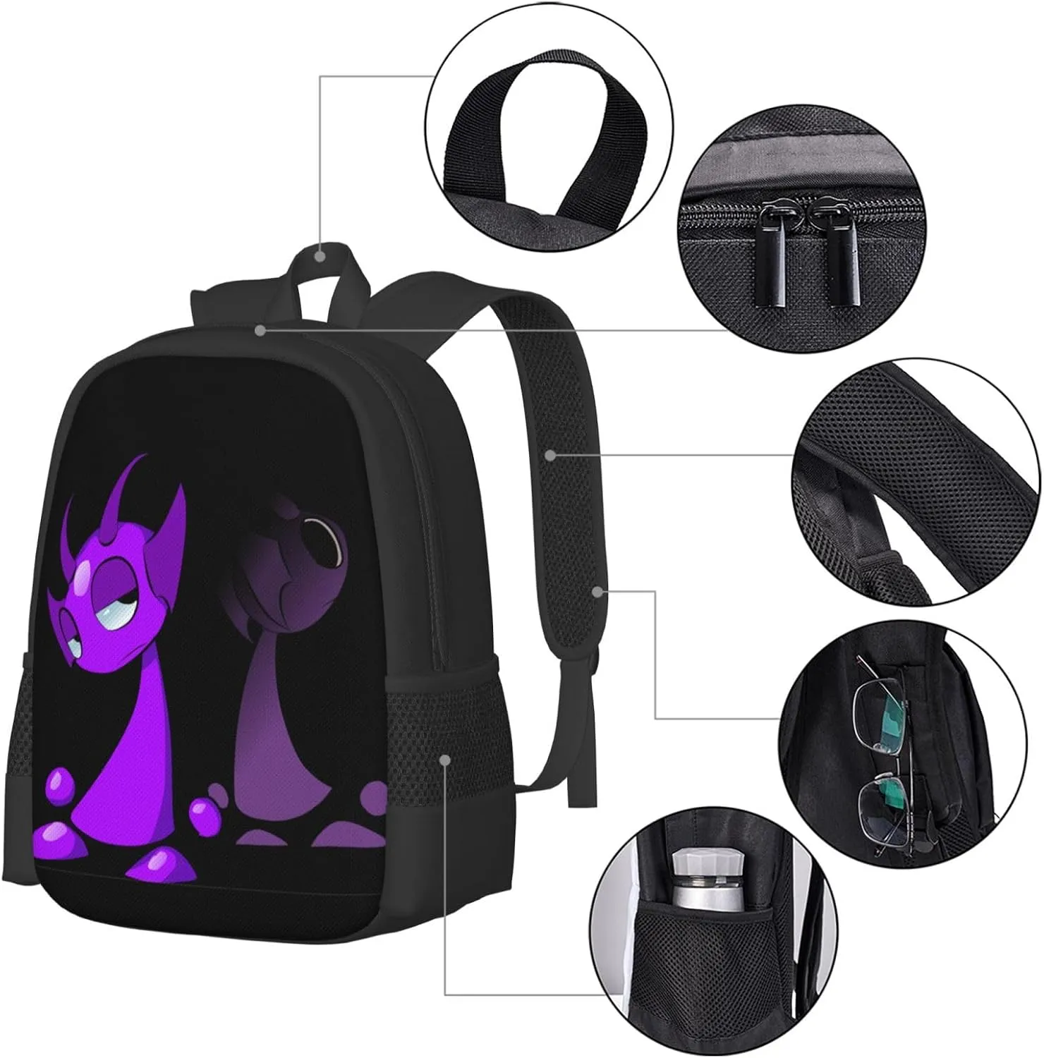 Sprunki Backpack Fashion Casual Travel Bag Classic Print Backpack