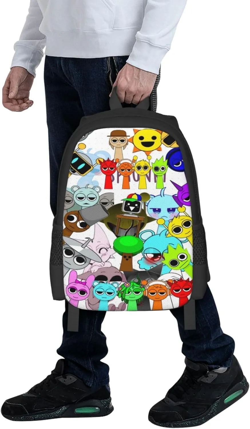 Sprunki Backpack Fashion Casual Travel Bag Classic Print Backpack