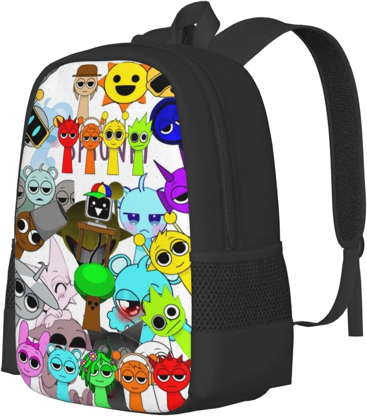 Sprunki Backpack Fashion Casual Travel Bag Classic Print Backpack