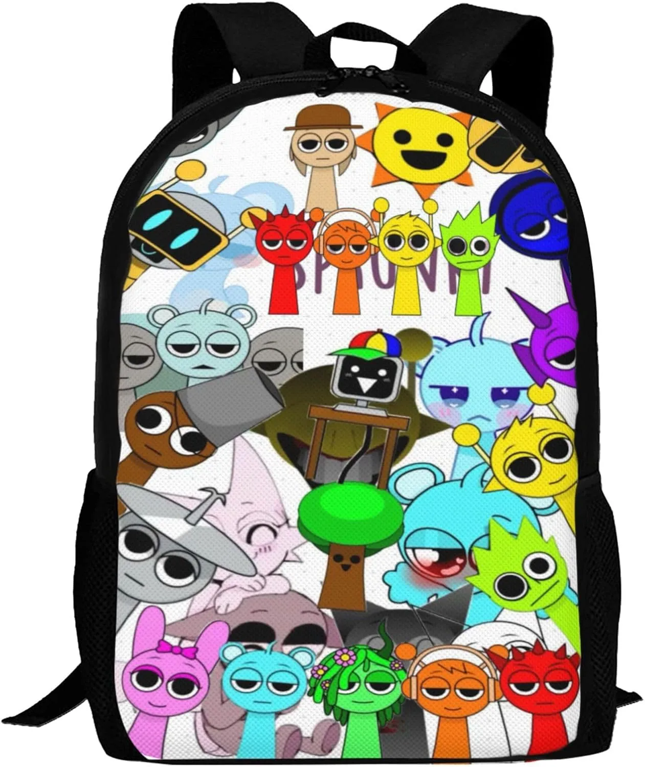 Sprunki Backpack Fashion Casual Travel Bag Classic Print Backpack