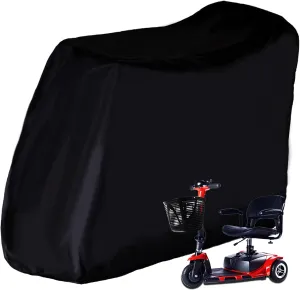 Sqodok Mobility Scooter Storage Cover, 420D Waterproof Wheelchair Cover for Storage, Mobility Scooter Accessories for All-Weather Outdoor Protection Dust Cover, 55" x 26" x 36"
