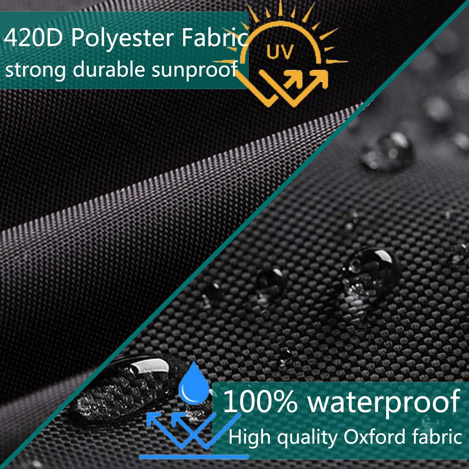 Sqodok Mobility Scooter Storage Cover, 420D Waterproof Wheelchair Cover for Storage, Mobility Scooter Accessories for All-Weather Outdoor Protection Dust Cover, 55" x 26" x 36"