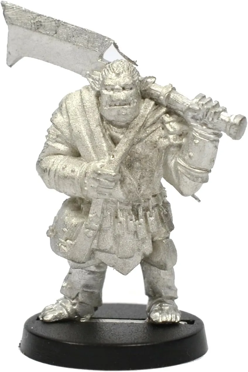 Stonehaven Half-Orc Fighter Miniature Figure (for 28mm Scale Table Top War Games) - Made in USA