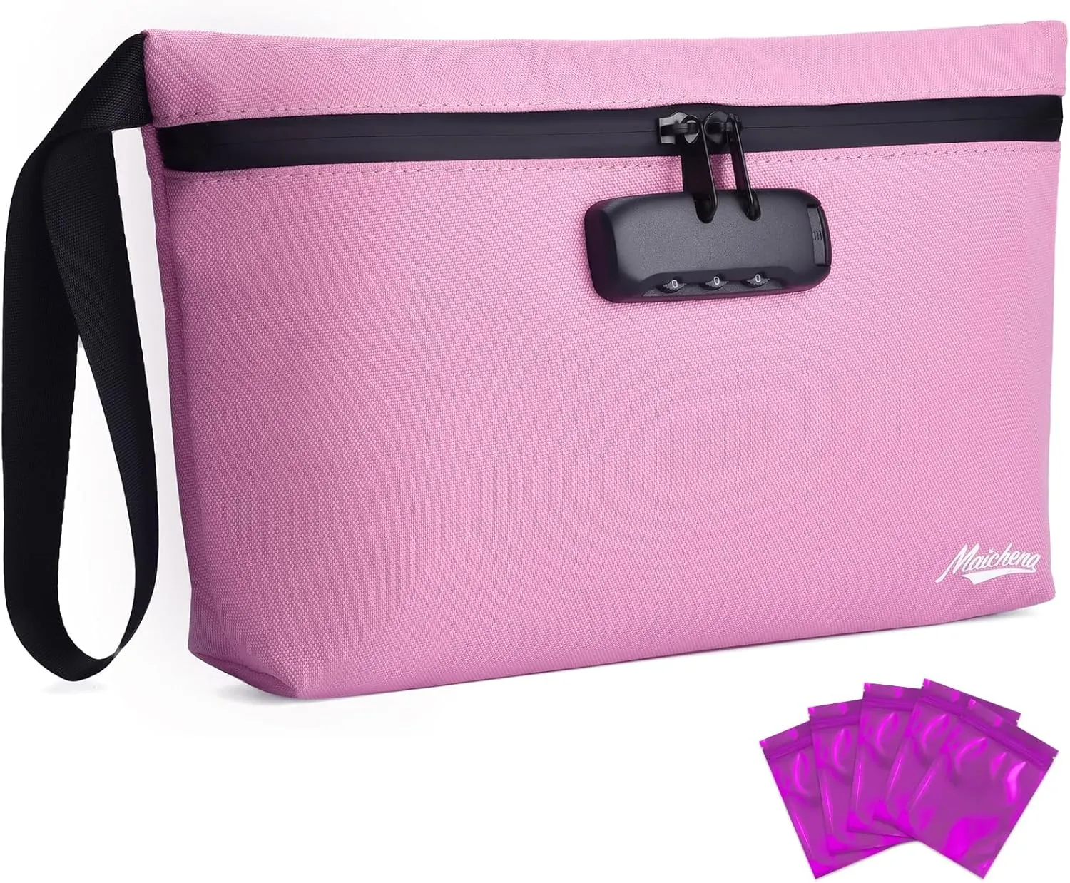 Storage Bag with Combination Lock 12.6"x7.5" Large Storage Container Cosmetic Bag Medicine Organizer Travel Storage Case Pouch Great Christmas Gift