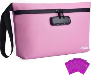 Storage Bag with Combination Lock 12.6"x7.5" Large Storage Container Cosmetic Bag Medicine Organizer Travel Storage Case Pouch Great Christmas Gift